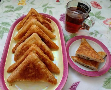 Необычные пирожки с картошкой и сайрой за 40 минут