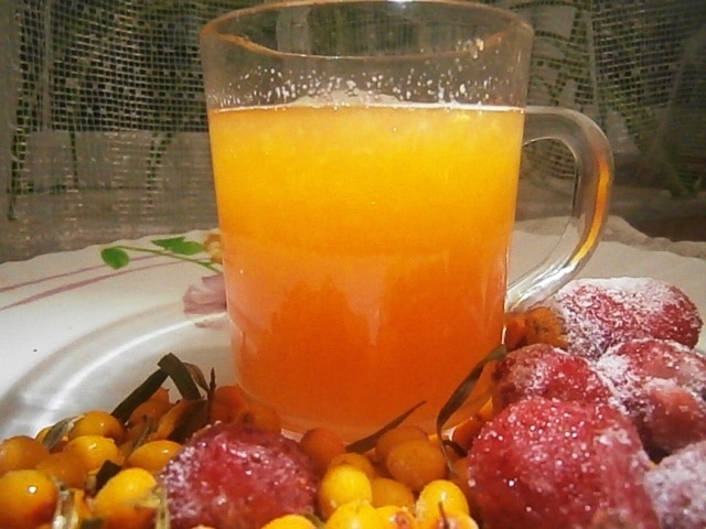 Непревзойденный морс с облепихой и клубникой для здоровья