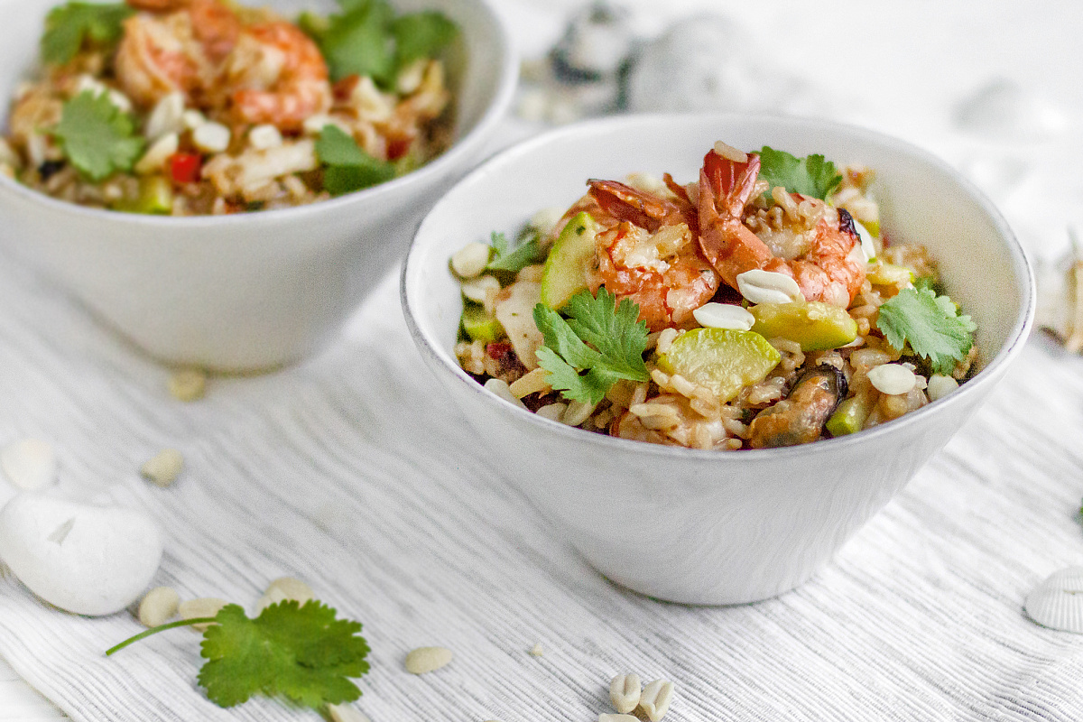 Покорите вкусы востока с рисом тотоми стир-фрай и морепродуктами