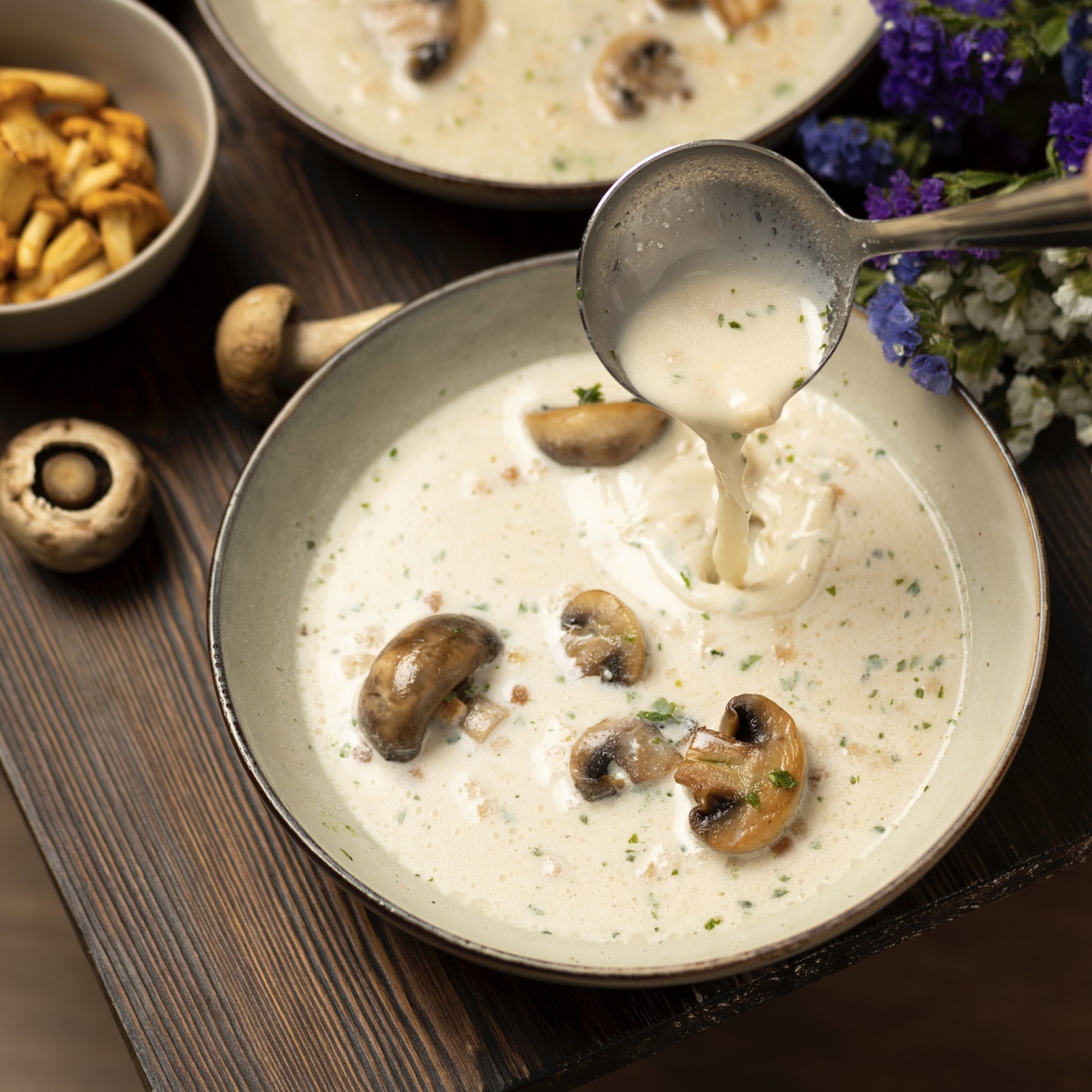 Изысканный грибной крем-суп: как создать французское чудо на своей кухне