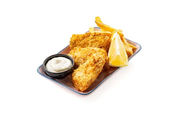 Идеальное фиш-энд-чипс из пикши в аэрогриле