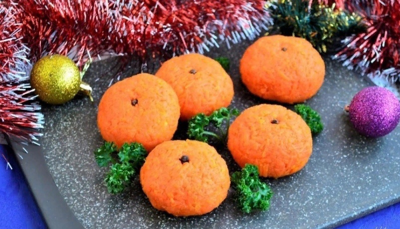 Сочная закуска «Мандаринки»: идеальное дополнение к новогоднему столу
