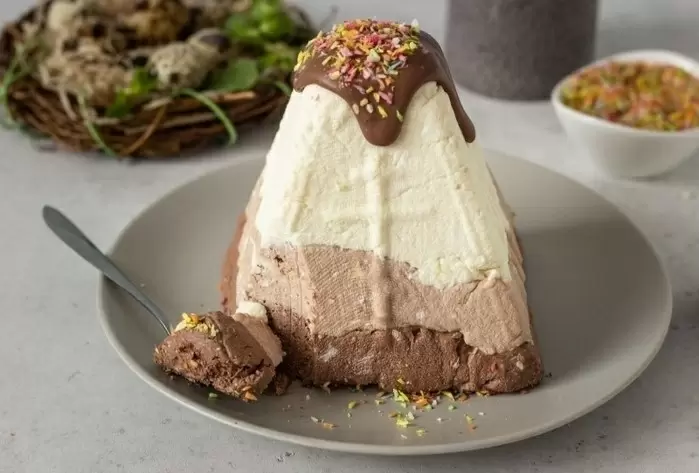 Восхитительная творожная пасха с тремя шоколадами