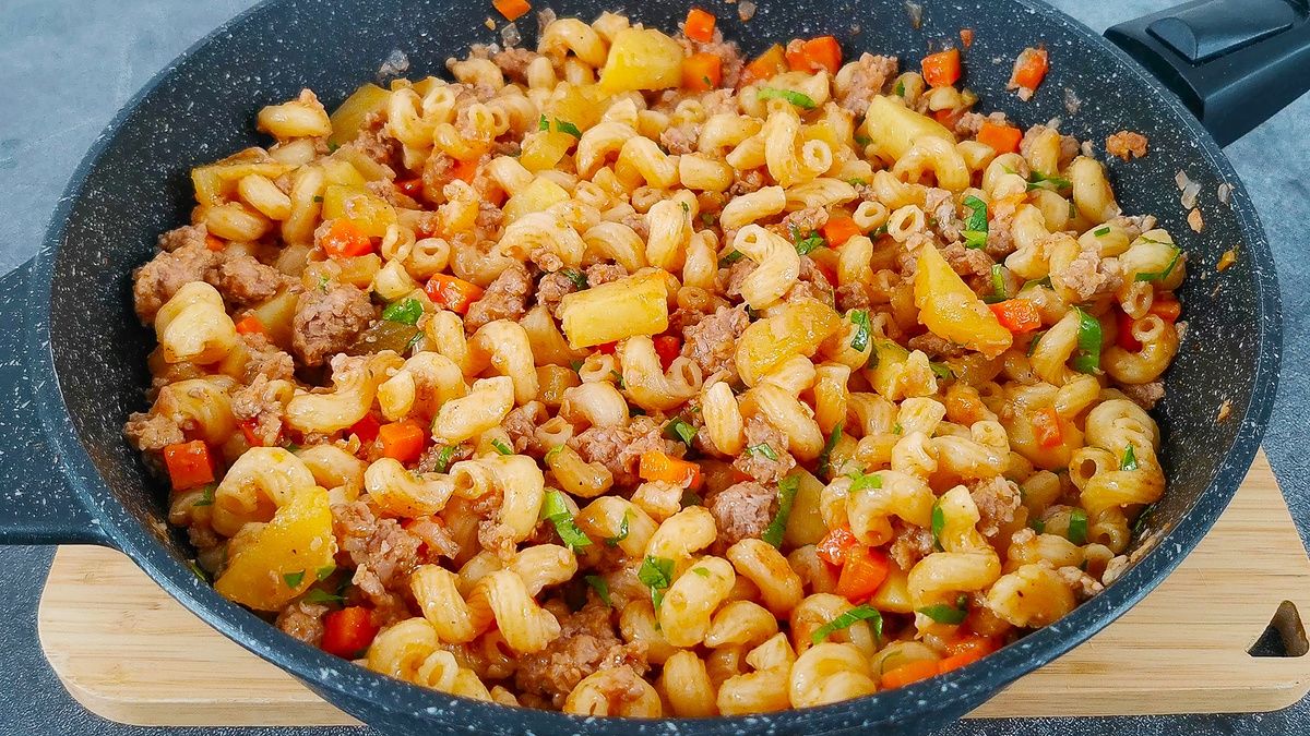 Макароны с фаршем и картофелем: сытное и уютное решение для ужина